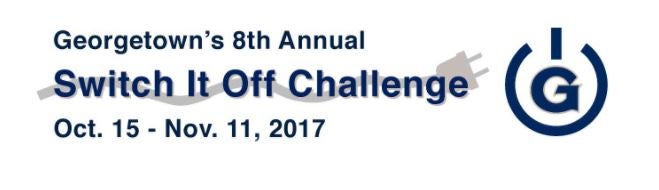 Georgetown's SwitchItOff Challenge provides opportunity to take small steps to make a positive environmental impact community-wide